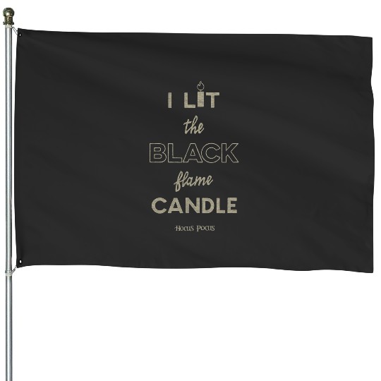 Disneys hocus pocus blacks candle darks halloween House Flags