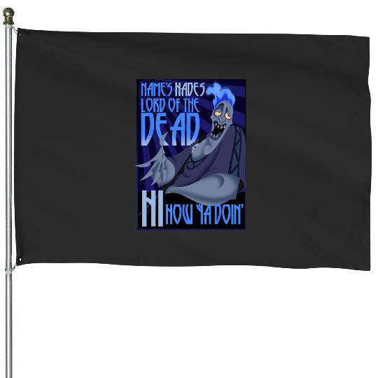 Disney Hercules The Name's Hades Quote Graphic House Flags