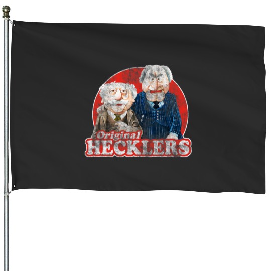 Disney The Muppets The Original Hecklers Distressed House Flags