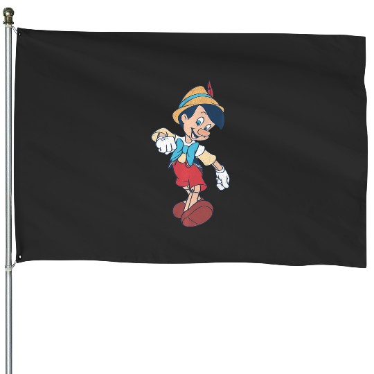 Disney Pinocchio Vintage Portrait House Flags