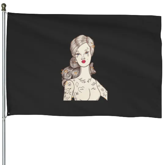 Vintage Punk Barbie  : Disney princess tattoo Shirt,  Princess tattoo vintage t shirt, Disney princess tattoo Gift Fan S-5XL House Flags