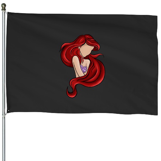 Little Mermaid Princess Inspired  : Disney princess tattoo Shirt,  Princess tattoo vintage t shirt, Disney princess tattoo Gift Fan S-5XL House Flags