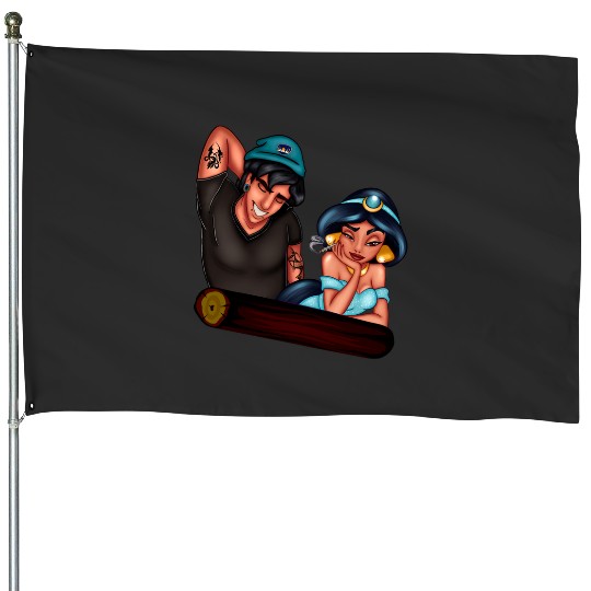 A couple  modern cool prince and princess  : Disney princess tattoo Shirt,  Princess tattoo vintage t shirt, Disney princess tattoo Gift Fan S-5XL House Flags