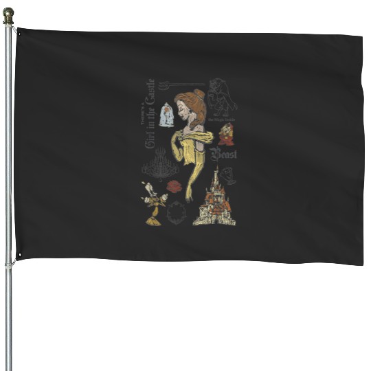 Beauty And The Beast Characters Sketched    : Disney princess tattoo Shirt,  Princess tattoo vintage t shirt, Disney princess tattoo Gift Fan S-5XL House Flags