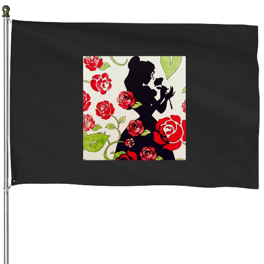 Beauty and the beast  2: Disney princess tattoo Shirt,  Princess tattoo vintage t shirt, Disney princess tattoo Gift Fan S-5XL House Flags