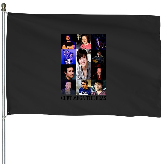 Discover Curt Megas The Eras Tour except its censored TShirt House Flags