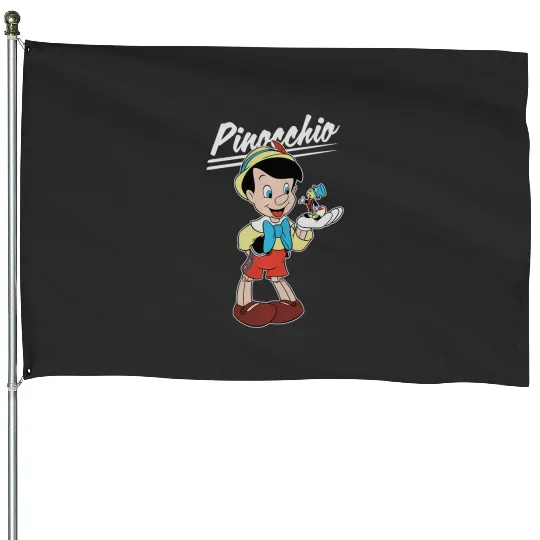 Disney Pinocchio And Jiminy Cricket House Flags