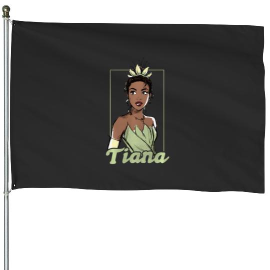 Disney The Princess And The Frog Tiana Sketch Portrait House Flags
