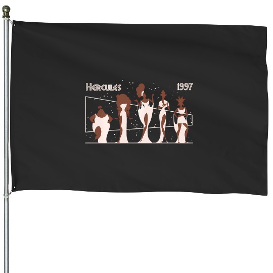 Disney Hercules 1997 Muses Portrait Constellation House Flags