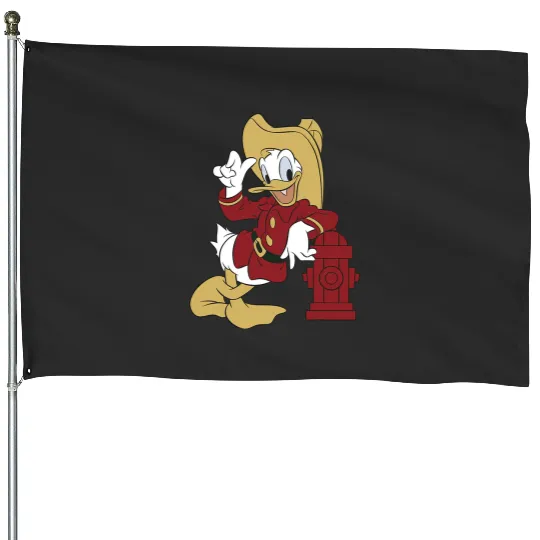 Disney Donald Duck Firefighter Outfit House Flags