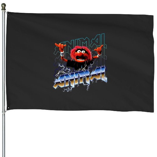 Disneys The Muppets Animal Vintages Rock Metal Premium House Flags