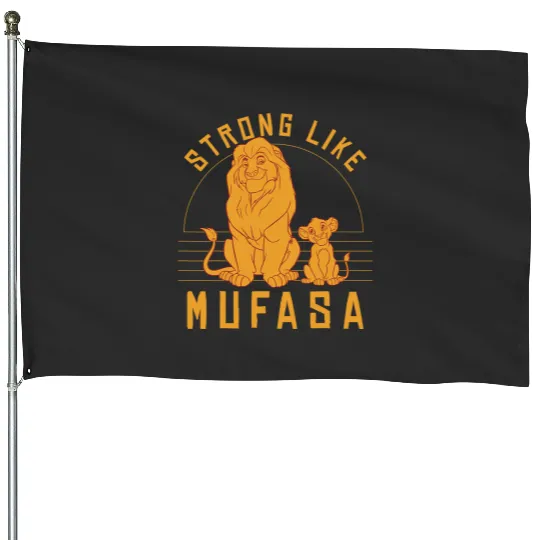 Disney Lion King Simba Strong Like Mufasa Graphic House Flags