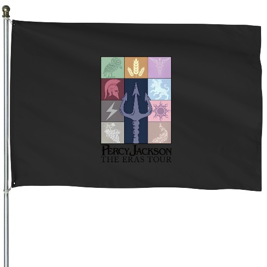 Percy Jackson Camp Half Blood And The Olympians Eras Tour   Front House Flags