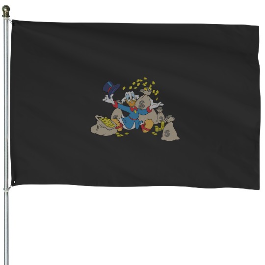 Disney Ducktales Scrooge McDuck Coins House Flags