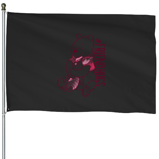 Disney Winnie The Pooh Piglet And Pooh Friend Hugs House Flags