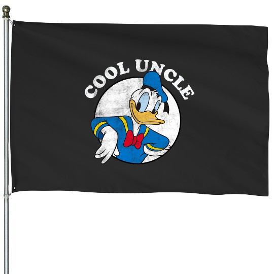 Disney Mickey & Friends Donald Duck Vintage Cool Uncle Logo Long Sleeve House Flags