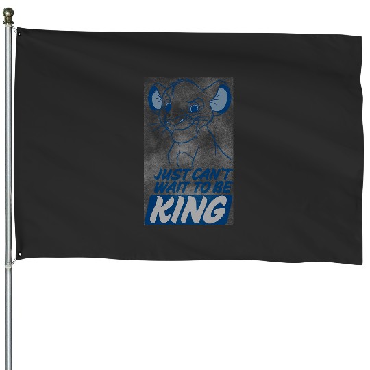 Disney Lion King Kid Simba Just Can't Wait To Be King Poster House Flags