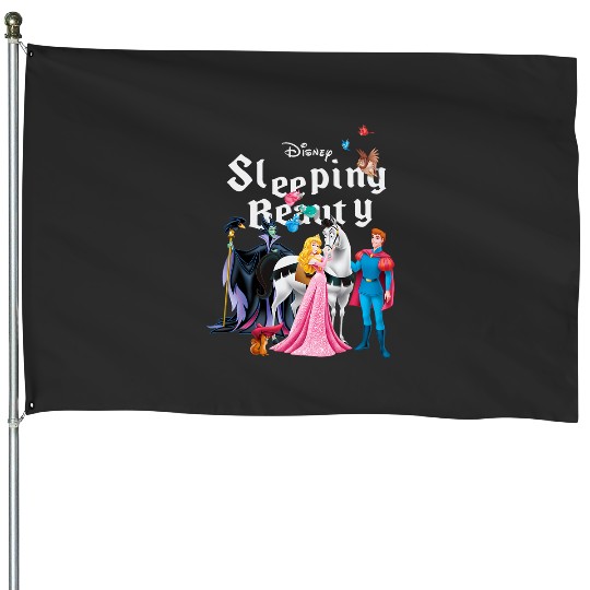 Disneys Sleeping Beauty Characters House Flags