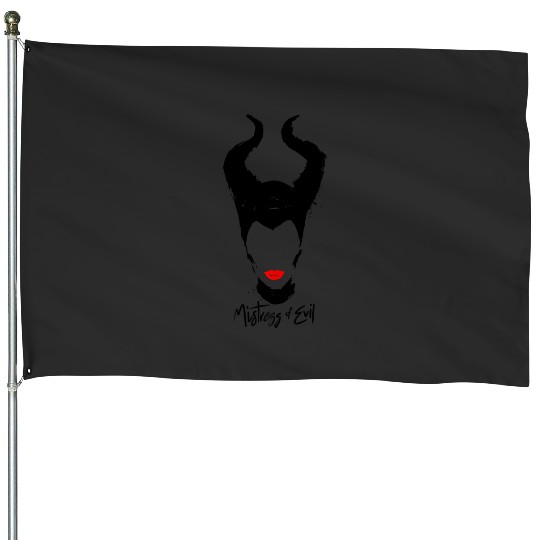 Disney Maleficent Mistress Of Evil Red Lips House Flags