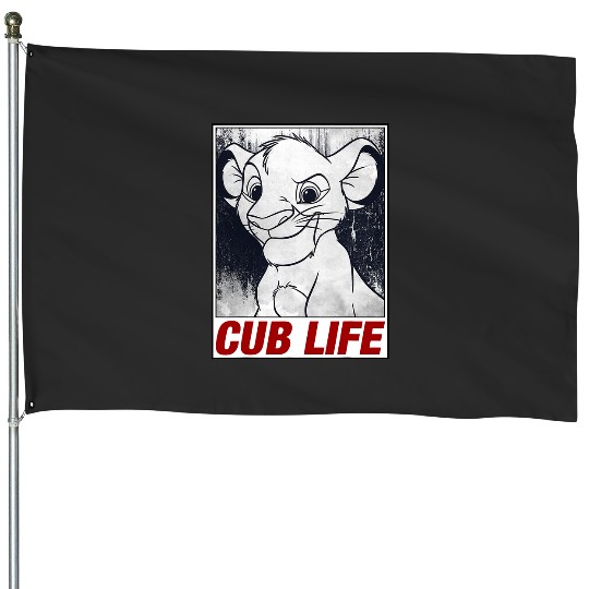 Disney Lion King Simba Cub Life Streetwear Poster House Flags