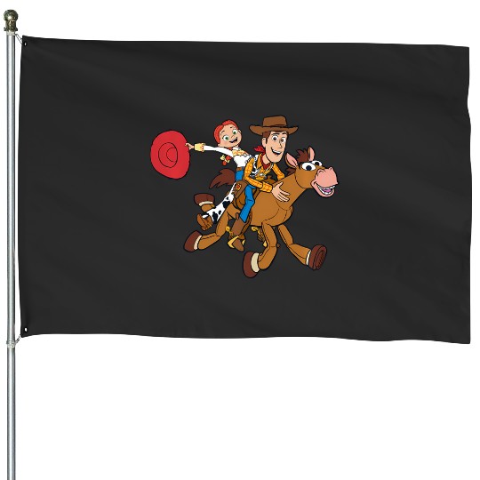 Disney And Pixars Toy Story Woody Jessie Bullseye House Flags