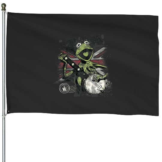 Disney The Muppets London Frog Vintage Rock Kermit Poster House Flags