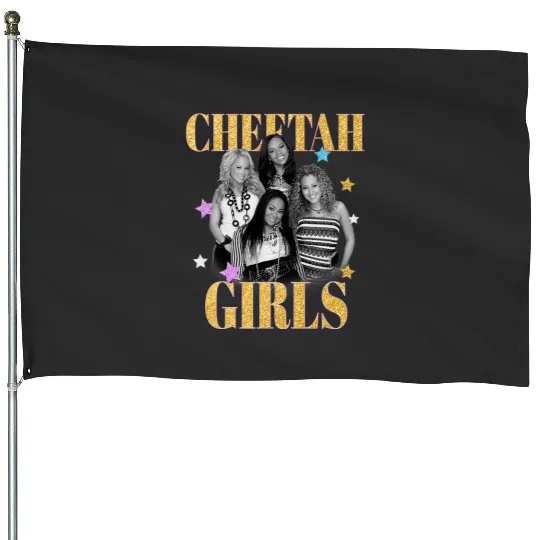 Disney The Cheetah Girls Main Cast  Group Shot House Flags