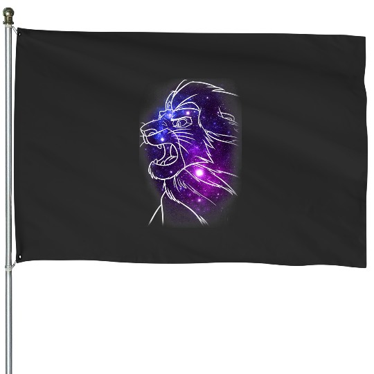 Disney Lion King Mufasa Galaxies Graphic House Flags