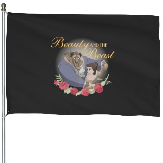 Disney Princess - Beauty And The Beast Roses House Flags