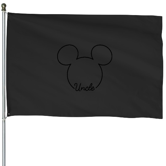 Disney Mickey And Friends Uncle Mickey Art Line Pocket Logo House Flags