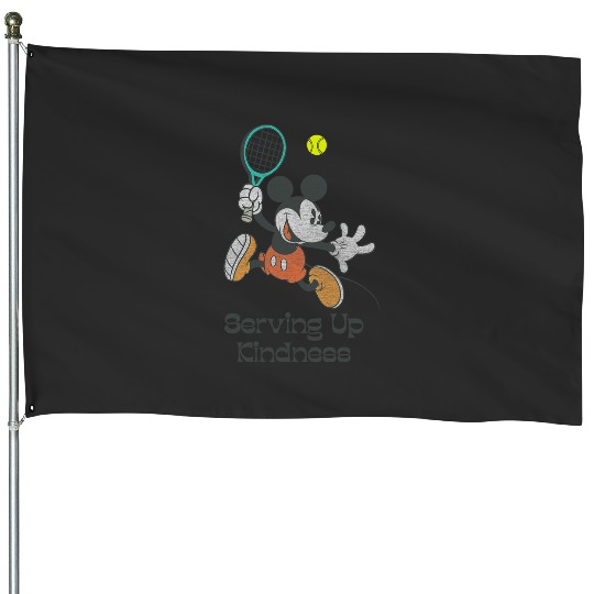 Disney Mickey And Friends Serving Up Kindness  Tennis House Flags