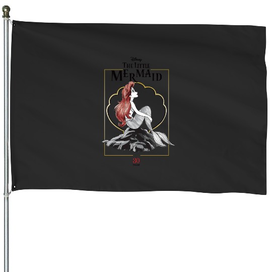 Disneys The Little Mermaid 30th Anniversary Logo Swea Swea House Flags