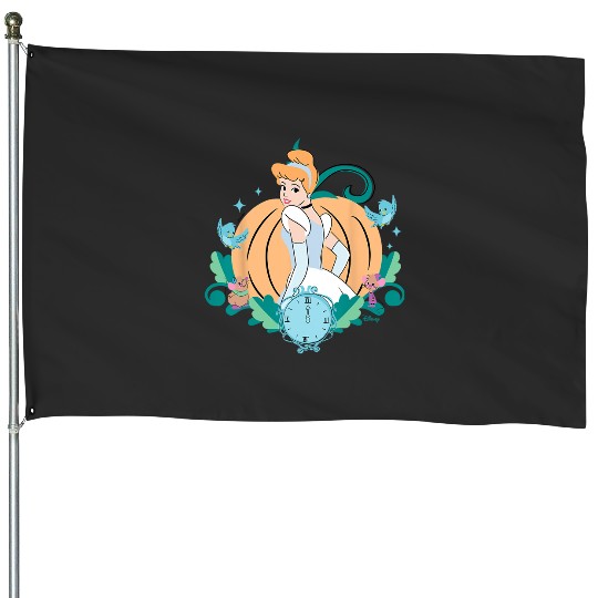 Disney Princess  Cinde Midnight Pumpkin House Flags