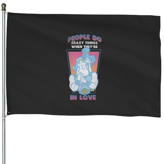 Disney Hercules Valentine's Day  Megara In Love House Flags