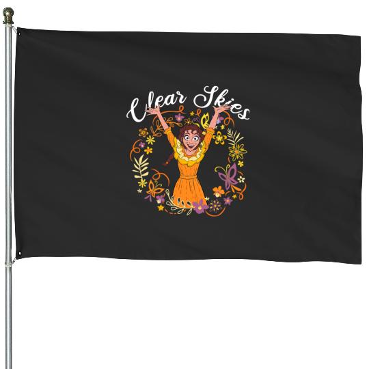 Disney Encanto Pepa Clear Skies Floral House Flags