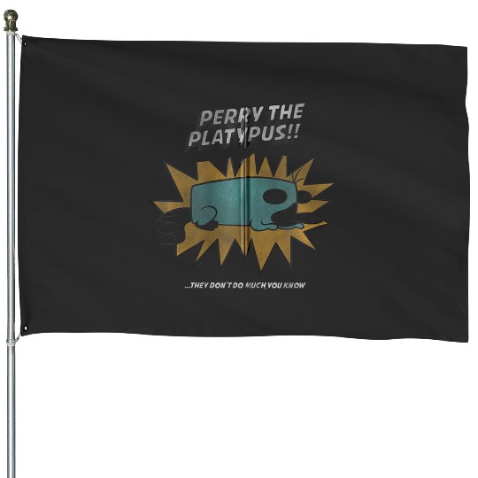 Disneys phineas and ferb perry platypus zip House Flags