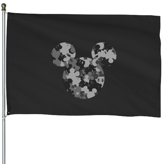 Disney Mickey Camo Gray House Flags