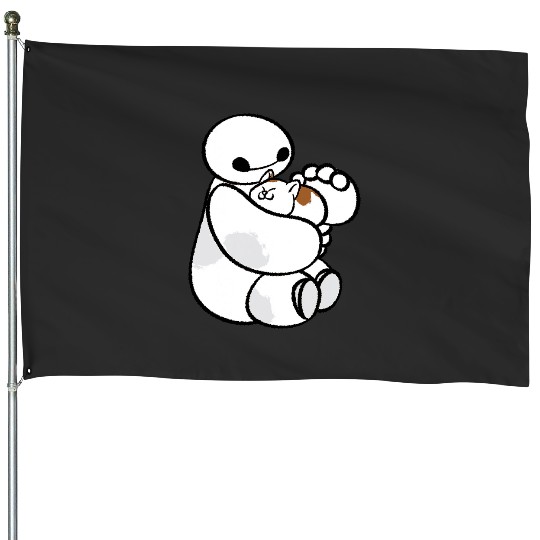 Disney Big Hero 6 Baymax Cat Cute Portrait House Flags