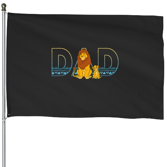 Disney The Lion King Simba and Mufasa Dad House Flags