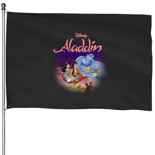Disney Aladdin Magic Carpet Movie Cast House Flags
