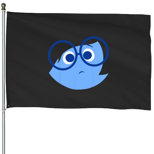 Disney Pixar Inside Out Sad Face Halloween House Flags