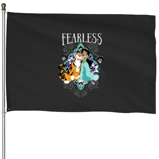 Disney Aladdin Jasmine And Rajah Fearless House Flags