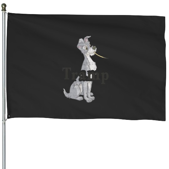Disneys lady and tramp spaghetti tramp couples House Flags