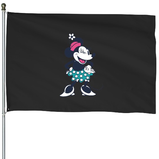Amazon Essentials Disney Standing and Winking Retro Minnie House Flags