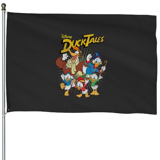 Disney DuckTales Main Characters Full Of Joy Group Shot House Flags