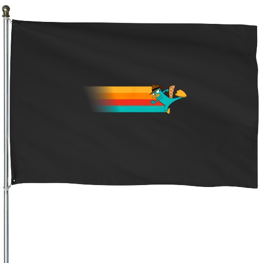 Disney Channel Phineas and Ferb Perry the Platypus House Flags