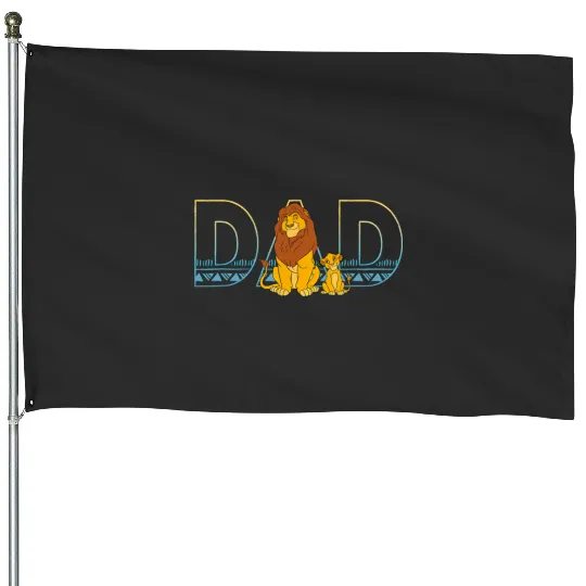 Disney The Lion King Simba and Mufasa Dad House Flags