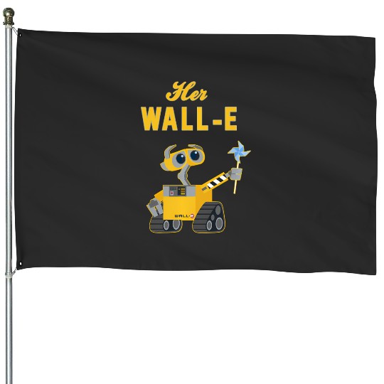 Disney Pixar Wall-E Her Wall-E Couples House Flags
