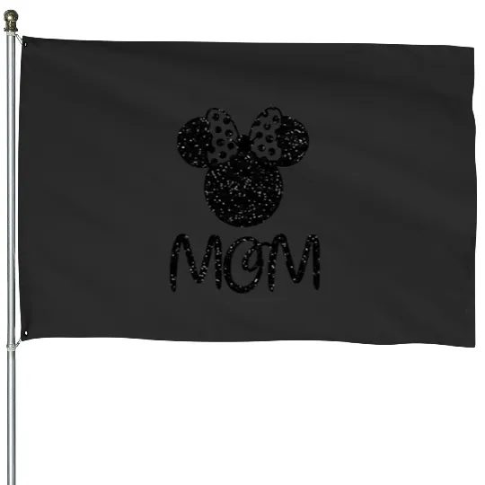Glitter Minnie Mouse MOM ,  Minnie   Adult Disney Women_s   Minnie Mouse   Disney_s Minnie Mouse House Flags