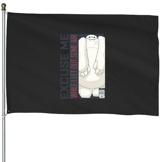 Disney Big Hero 6 TV Series Baymax Excuse Me Graphic House Flags